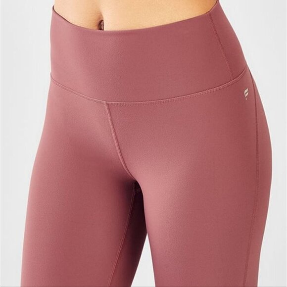 Fabletics | Cashel Foldover PureLuxe Legging in Dark Rouge - Picture 9 of 9